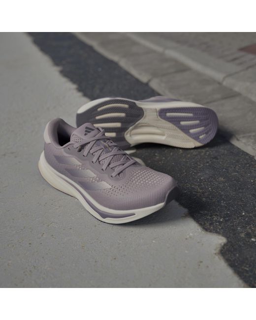 Adidas Gray Supernova Rise Running Shoes