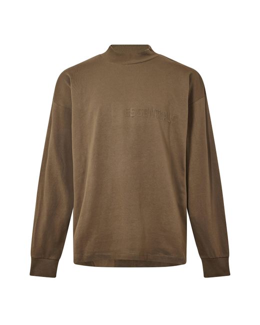 Fear Of God Green Adults Ls Tee Oversized Fit T-Shirt