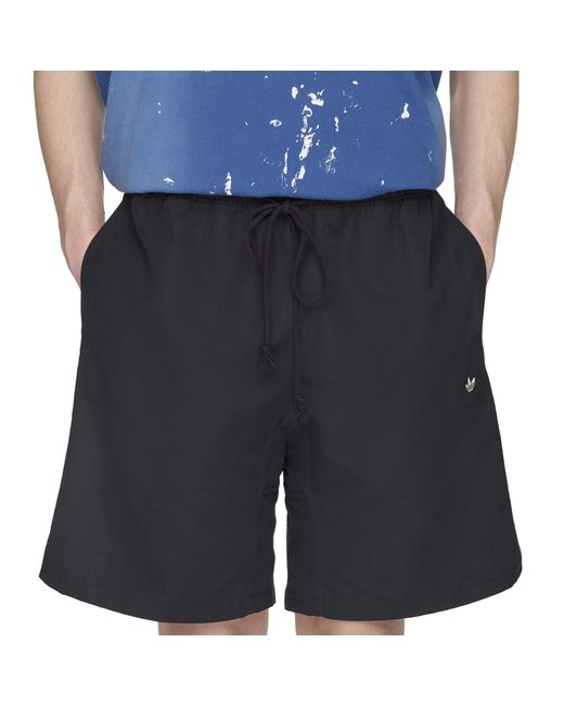 Adidas Blue Fleece Shorts for men