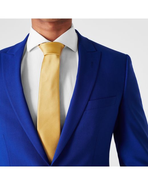 Haines and Bonner Yellow Silk Tie for men