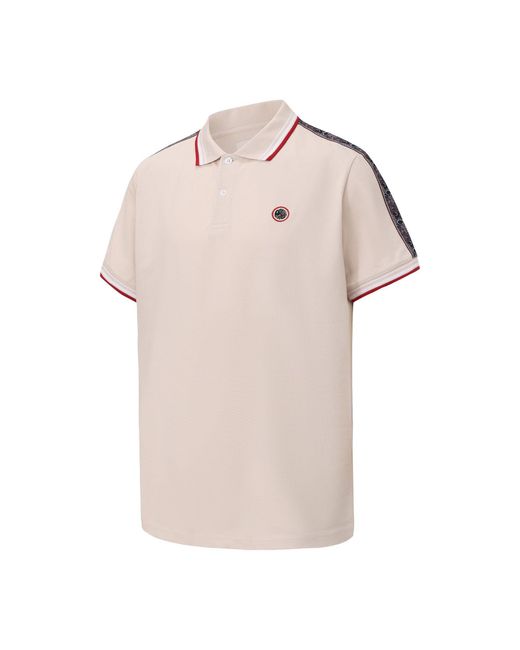 Pretty Green Natural Tape Polo for men