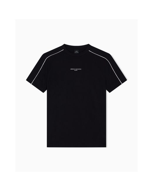 ARMANI EXCHANGE Black T-Shirt for men