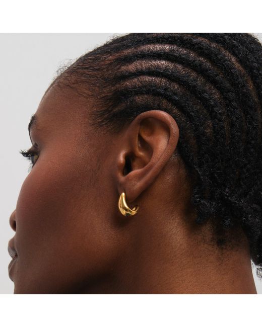 Jon Richard Metallic Plated Waterproof Dome Stud Earrings