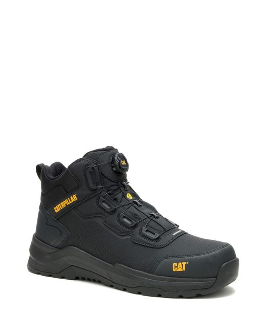 Caterpillar Black Inductor Tech Mid Safety Boot S3S for men