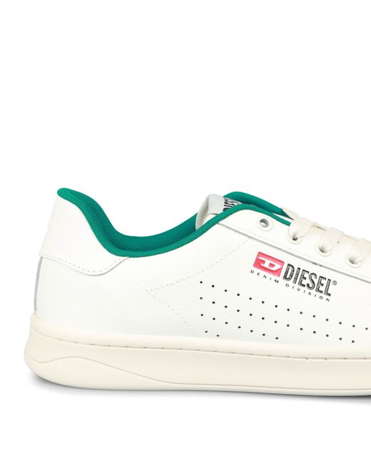 DIESEL White S-Athene Vintage Low-Top Trainers for men