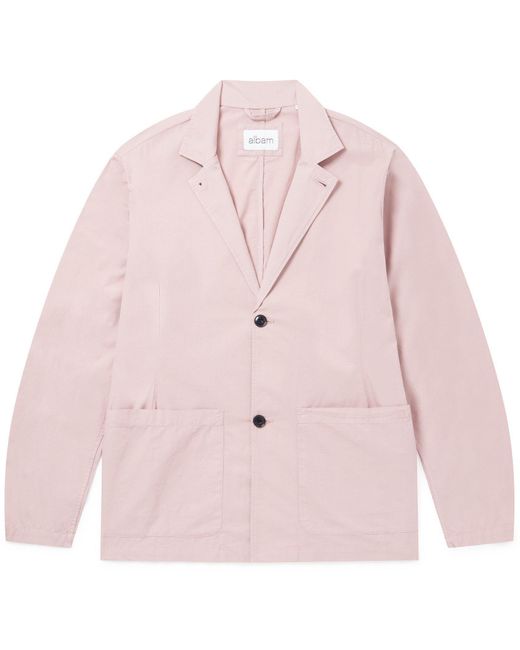 Albam Pink Poplin Blazer for men
