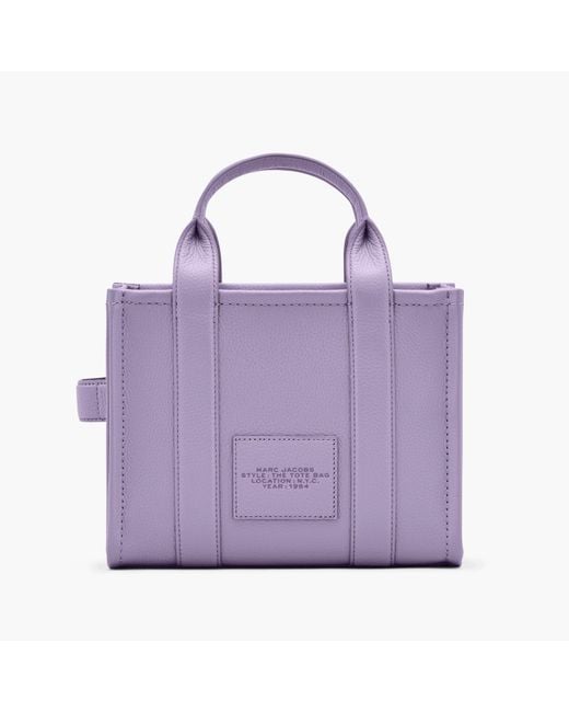 Marc Jacobs Purple Small Leather Tote Bag