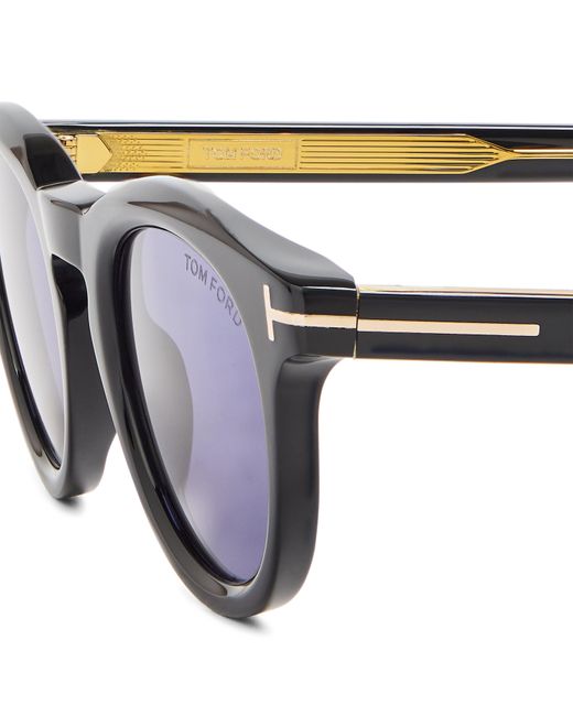 Tom Ford Blue Round Sunglasses for men