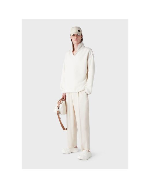 Emporio Armani White Trousers for men