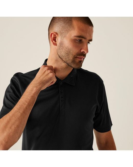 Regatta Black H/M Polo Shirt for men