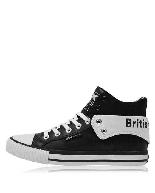 British Knights Black British Roco Fold Pu Shoes for men