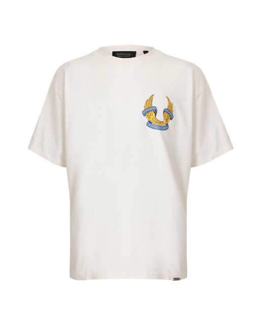 REPRESENT X BELSTAFF White Oversized Fit T-Shirt for men