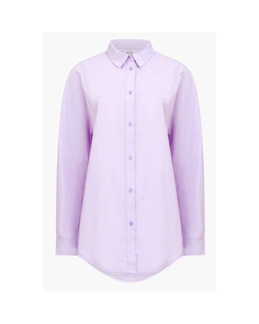 Great Plains Purple Core Button-Down Long-Sleeve Plain Shirt