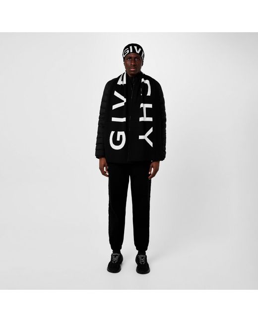 Givenchy Black Logo Knit Beanie for men