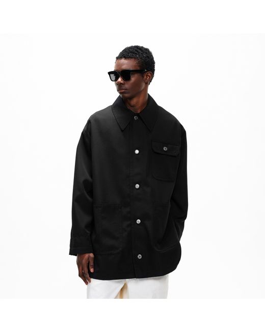 AMI Black Worker Overshirt for men