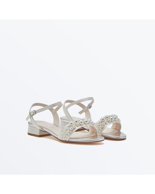 Rainbow Sandals White Block Court Shoes