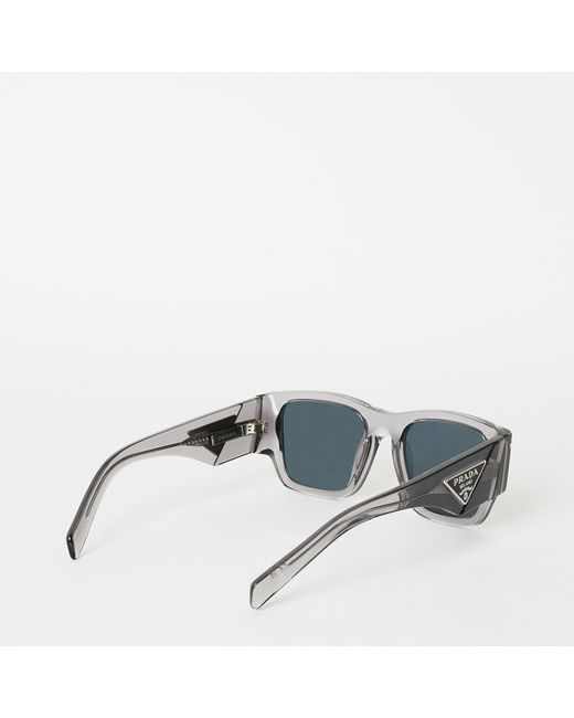 Prada Gray Square Frame Sunglasses for men