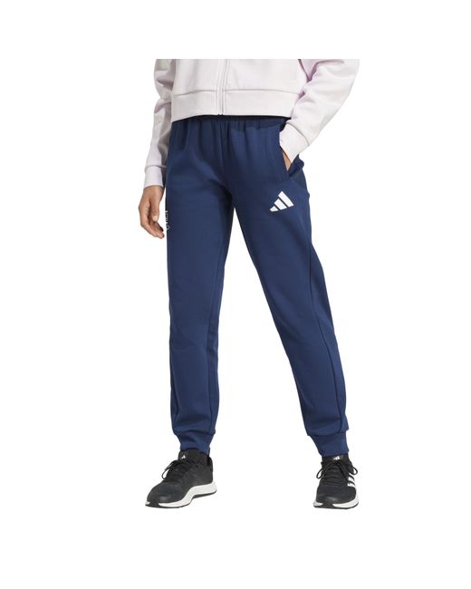 Adidas Blue Poland Performance Fleece Tracksuit Bottom