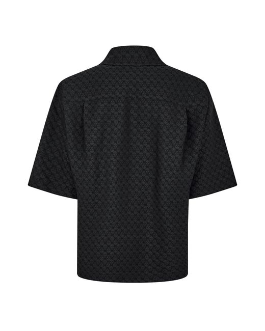 McQueen Black Bowling Shirt for men