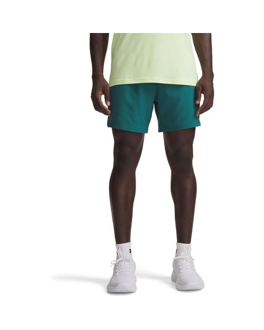 Under Armour Green Ua Vanish Woven 6In Shorts for men