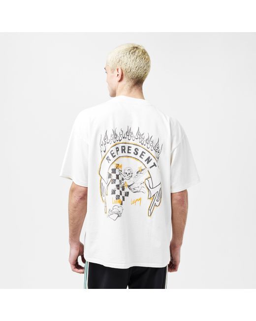Represent White Rep Legacy Oversized T-Shirt for men