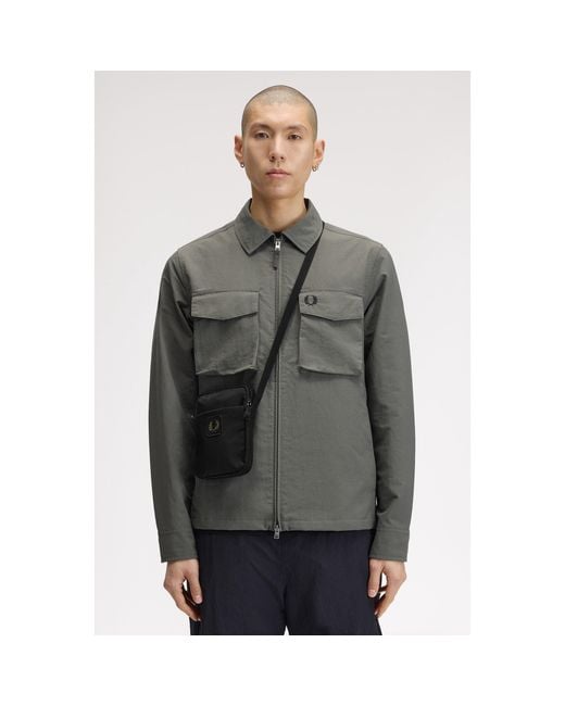 Fred Perry Black Fred Nylon Xbody Sn64 for men