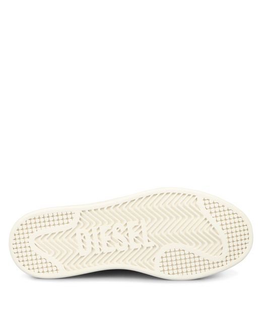 DIESEL White S-Athene Vintage Low-Top Trainers for men