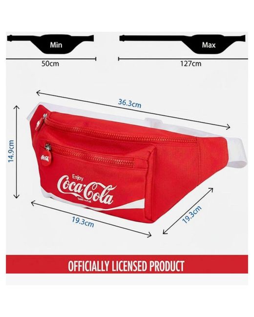 Coca Cola Red Coca-Cola Officially Licensed Waist Bag
