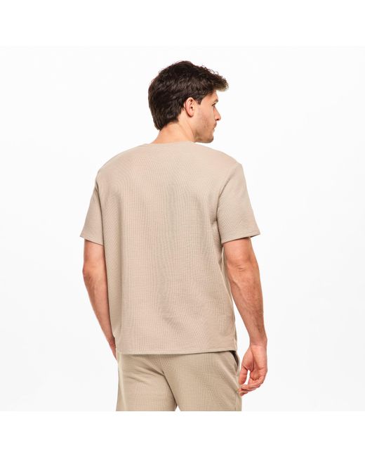 Boss Natural Bodywear Waffle T-Shirt With Structured Design for men