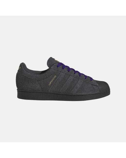 Adidas Originals Black Superstar Adv Shoes for men