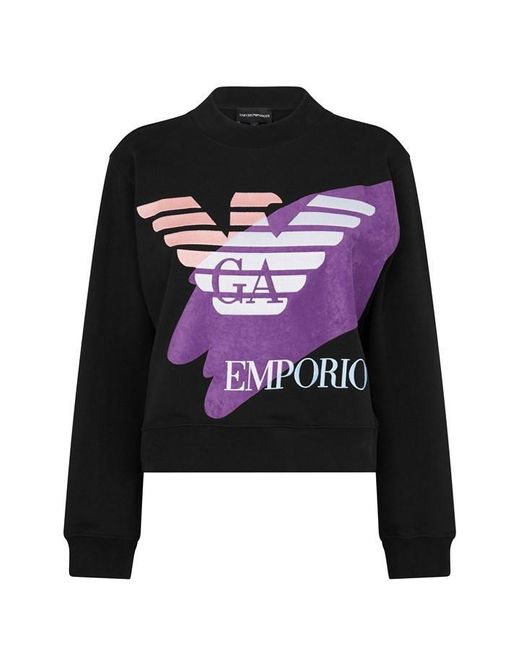 Emporio Armani Eagle Sweatshirt in Black Lyst UK