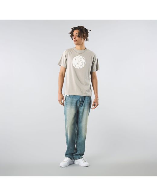 Pretty Green Natural Gillespie Logo Regular Fit T-Shirt for men