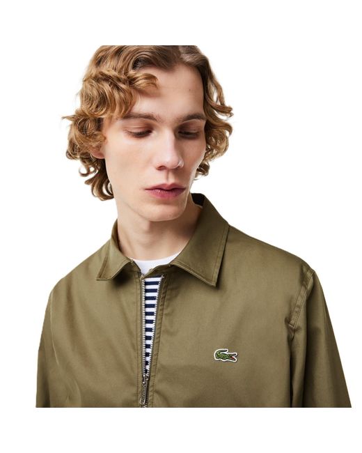 Lacoste Green Shorts Bomber Jacket for men
