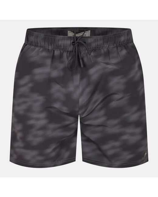 Jack Wills Gray Jw Blurred Floral Swim Shorts for men