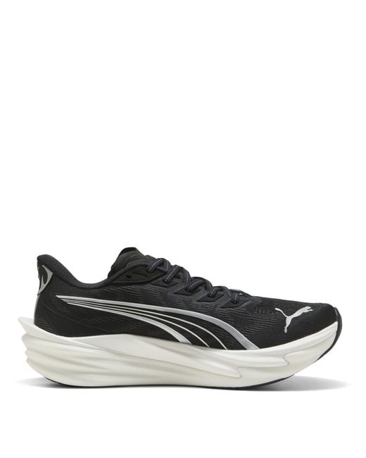 PUMA Black Deviate Nitro 4 Road Running Shoes for men