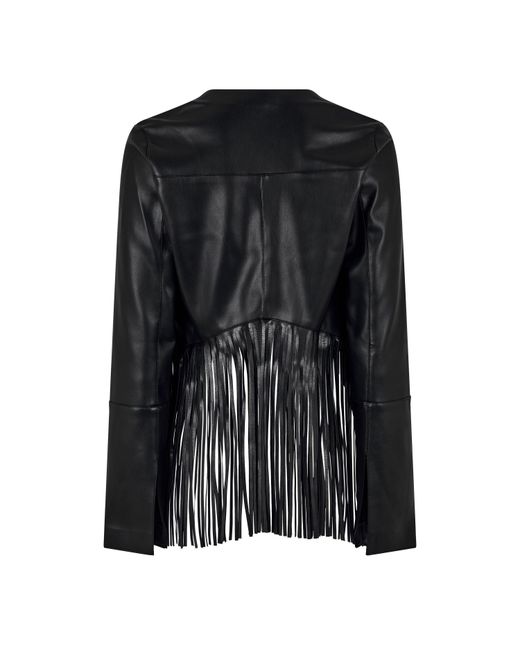 JBQ Black Orion Metal Zip Tailored Leather Jacket