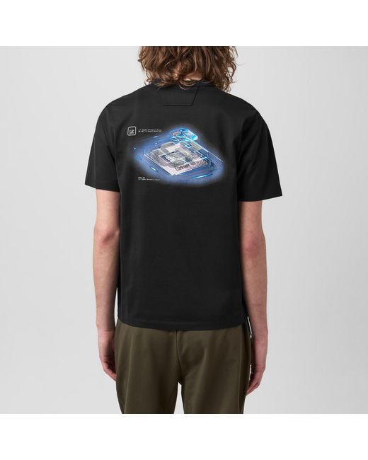 CP COMPANY METROPOLIS Black T-Shirts for men