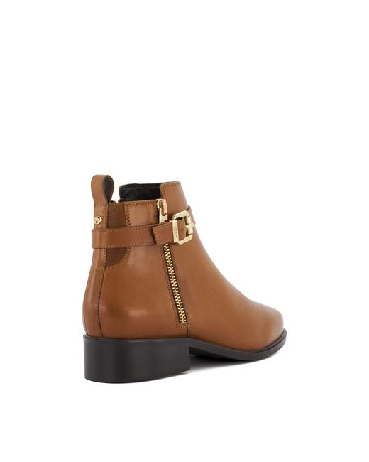 Dune Brown Pepi Ankle Boots