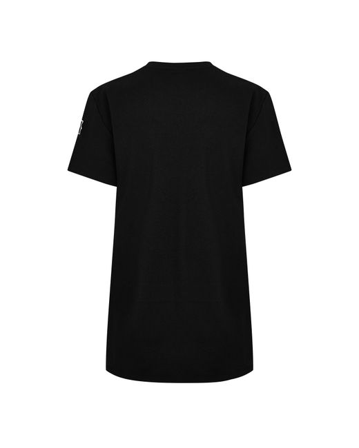 DKNY Black Oversized Varsity T-Shirt