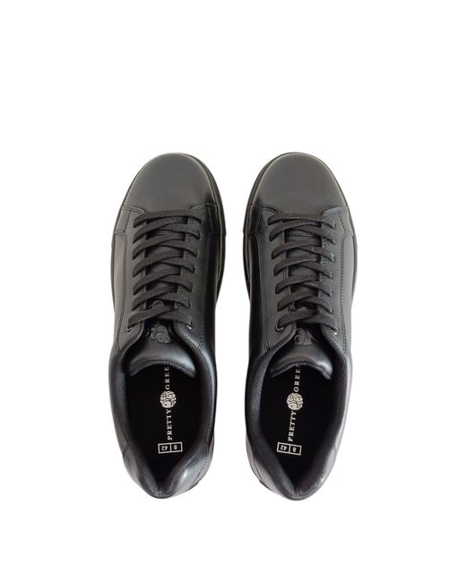 Pretty Green Black Latham Moc Toe Formal Shoes for men