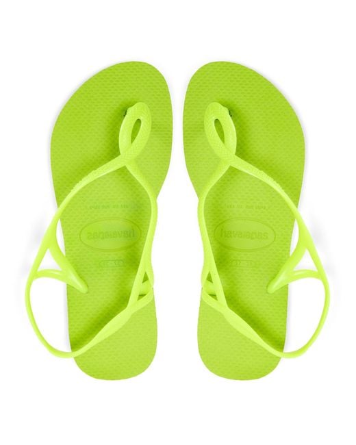 Havaianas Yellow Luna Cyber Flip Flops