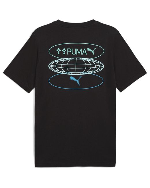 PUMA Black Regular Fit T-Shirt for men