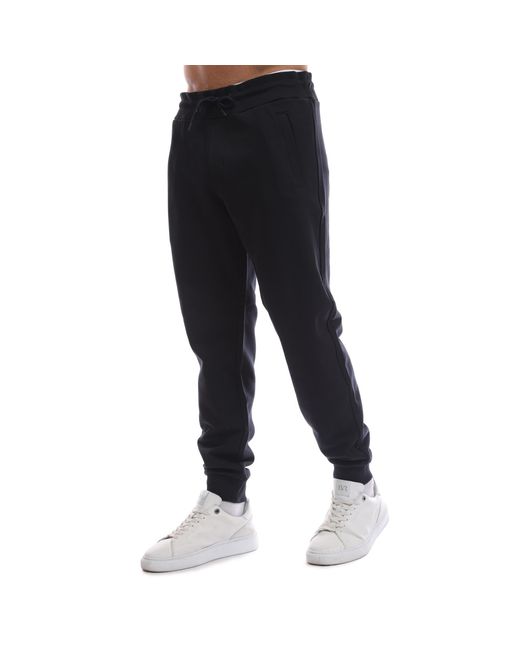 Emporio Armani Black Straight Leg Trousers for men