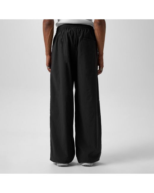 Off-White c/o Virgil Abloh Black Wide-Leg Wool Trousers for men