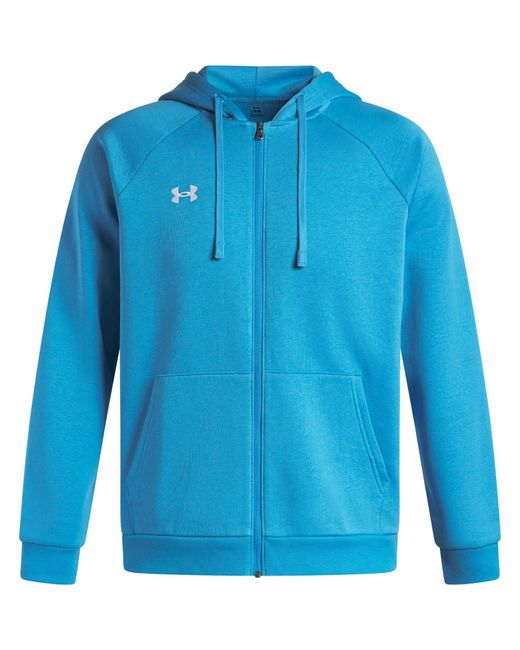 Under Armour Blue Ua Rival Fleece Full-Zip Hoodie for men
