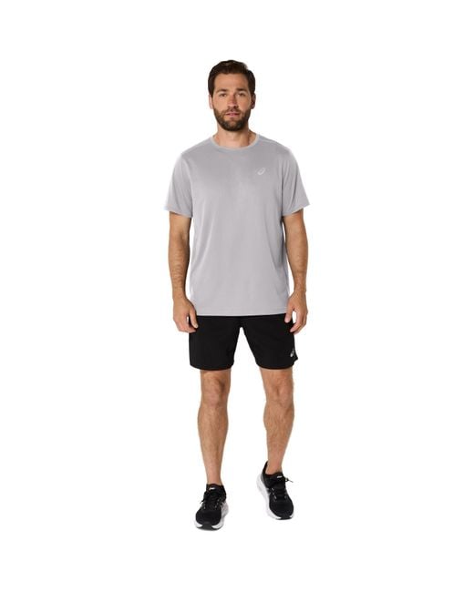 Asics Gray Core Ss Top Running for men