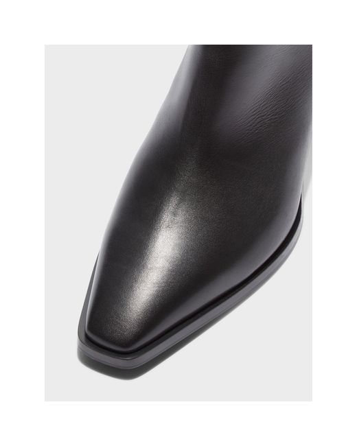 Aeyde Blue Hedvig Calf Ankle Heeled Boots