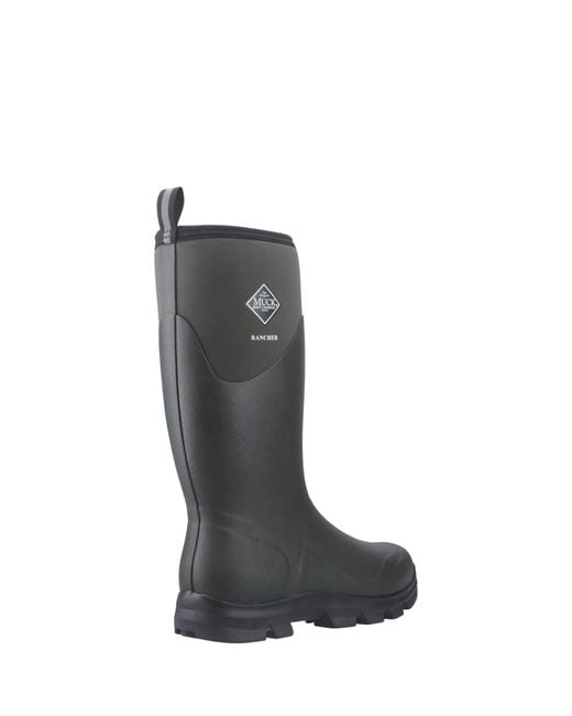 Muck Boot Black Rancher Wellington for men