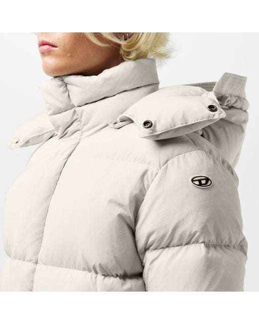 DIESEL Natural Toggle Hooded Tailored Fit Duffle Coat