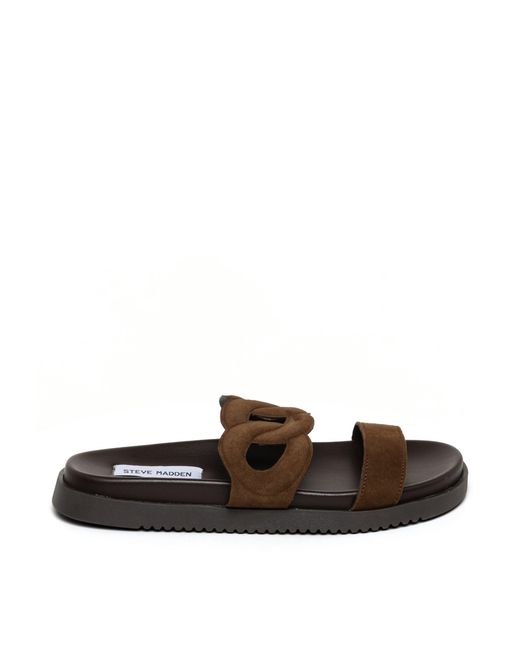 Steve Madden Brown Myrtle Flat Sandals